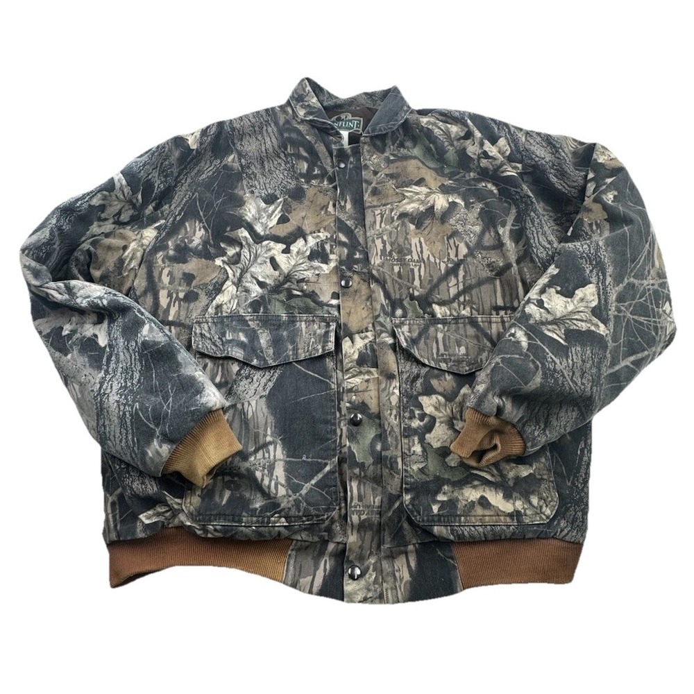 Vintage Berne Gunflint Mossy Oak‎ Break Up Jacket Mens Sz XXL Hunting